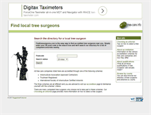 Tablet Screenshot of findtreesurgeons.com